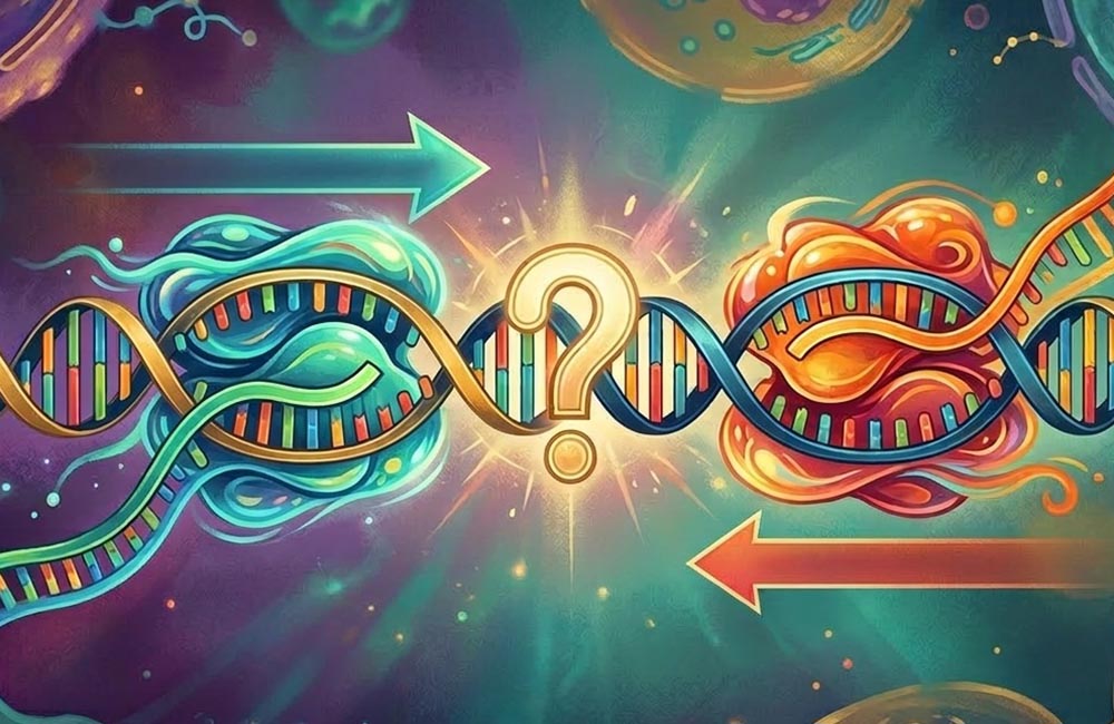 RNA Polymerasen auf Kollisionskurs_Gemini Nano Banana2 RNA Polymerasen auf Kollisionskurs_Gemini Nano Banana2